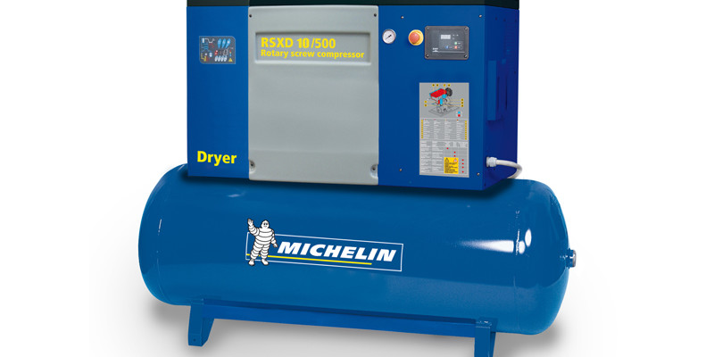 Compresora industrial 10HP (tornillo) – MICHELIN